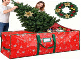 Christmas Tree Bag, 4 Ft Extra Large, Plastic Waterproof Snowflake Christmas Tree Bag Large V1192-AZ-W-33689