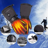 Rechargeable Heated Mittens Gloves with 4000mAh Lithium Battery, 3 Temperature Settings 30-45&degC, V1189-LC-DG-00060