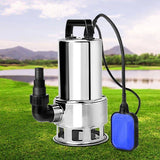 Giantz 1800W Max. Submersible Dirty Water Pump Bore Tank Well Steel Automatic Clean PUMP-SUBM-1800