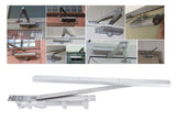 Aluminum Automatic Positioning Concealed Hydraulic Buffer Door Closers 80KG Hardware Fittings V1294-YM0901-3114200042111