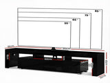 Artiss Entertainment Unit TV Cabinet LED 189cm Black Elo FURNI-L-TV189-BK-AB