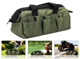 Professional Thick Fabric Construction Tool Bag High Capacity Design Dustproof Coating For Jobsite V1366-AZ2-W-16839