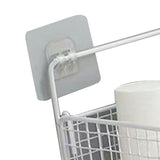 Wall Mount Storage Basket Multifunctional Iron Wall Hanging Organizer Rack with Hook for Kitchen V1294-YM0901-3117240211411