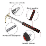 Retractable Bridge Pool Stick with 3 Pieces Removable Bridge Head,Stainless Steel Material V1192-AZ-W-31945