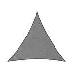 Wallaroo 280GSM Outdoor Sun Shade Sail Canopy Grey Triangle 3.6m x 3.6m x 3.6m GYSS-280-36-TRI