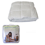 Cotton Japara Cover Microfiber Filling Mattress Protector Double V442-ABR-MATTRESSP-MICROFIBER-WHITE-DS