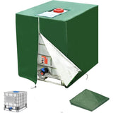 Green Waterproof Anti UV Dustproof Protective Cover for 1000L IBC Tank, 120 x 100 x 116 cm V1188-MS-527-086
