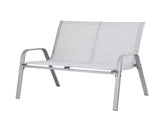 Gardeon Garden Bench Seat Steel Outdoor Patio Park Lounge Backyard Chair Grey GB-STA-BENCH-GE