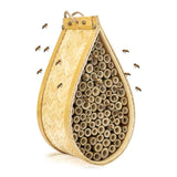 Bamboo Mason Beehive House Pollinator Tear Drop Bee Nest Hive Garden Beekeeping V238-SUPDZ-32997734482000