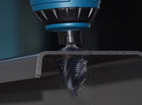 Step Drill Bit, 4.76 to 34.93 mm, 9.53 mm Triangular Shank, TiAlN Coating Cobalt High Speed Steel, V952-JTZT138INCHLOYO1B001V0