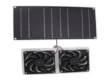 Solar Panel Fan Kit 100W Dual Fans IP67 Waterproof Low Noise Wide Application Solar Powered Fan For V1294-YM0715-3111220138411