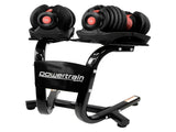 Powertrain 48kg Adjustable Dumbbells with Dumbbell Stand Red DMB-BF1-024-2S