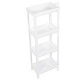 Bathroom Tower Shelf Plastic Freestanding Storage Rack Organizer Multifunctional Shelving Unit for V1294-YM0706-3112230061613