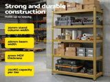 Giantz Garage Shelving 1.6X0.8m Warehouse Shelves Storage Rack Pallet Racking Yellow WR-E-8X16-YL