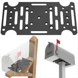 Mailboxing Bracket,Universaling Adapter Plate Fit Wood or Hollow Posts for Most Post V1370-AZ4-10020