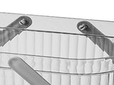Bath Organizer Basket Stylish Clear Stripe Large Capacity Shower Storage Organizer with Handle for V1294-YM0703-3117230123813