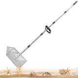 Beach Rake Stainless Steel Sand Flea Rake 140cm Long Detachable Handle and Shark Tooth Wide Sifter V985-BEACHRAKE