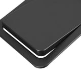 Embedded Type Trash Bin Cover Black 430 Stainless Steel Flip Design for Kitchen V1192-AZ-W-27584