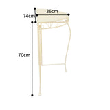 Bordeaux Half Round Console Table 70cm V637-48123TBL