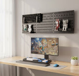 CARLA HOME Pegboard Wall Organizer Kit with 3 Modular Black Panels & 17 Accessories for Gaming, LSB-36275