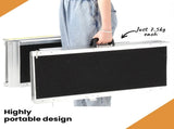 EQUIPMED 182cm Portable Folding Aluminium Access Ramp, 272kg Rated, Black Ultra-Grip, for V219-HELRMPEQ18KA