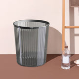 Transparent Trash Can with Pressure Ring, Small Plastic Waste Bin for Home Use, Garbage Bin for V1366-AZ2-W-23258