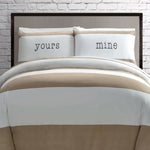 Big Sleep Yours Mine Neutral Quilt Cover Set Single V442-HIN-QUILTCS-YOURSMINE-NEUTRAL-SB