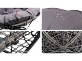 Gardeon Outdoor Chairs Outdoor Furniture Papasan Chair Wicker Patio Garden Grey ODF-PAPASAN-CH-GE