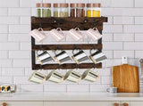 Heavy Duty Wall Mount Coffee Teacup Mug Rack Wood 12 Hook Holder Display Storage V767-JJ-ZZ718-V1