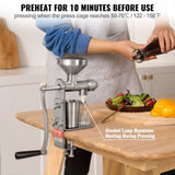 Manual Oil Press Machine, Stainless Steel Oil Extractor Machine, Detachable Oil Presser for V952-SDZYJBXG0000CVI1TV0