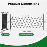 Retractable Aluminium Garden Gate Pet Fence Durable Indoor Outdoor V178-66922