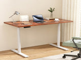Artiss Standing Desk Motorised Electric Dual Motor 140CM Rustic Brown HASD-B-M10-WHDF-RBDB-140