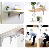 2 pcs Folding Wall, Shelfs Metal Folding Shelfs Garage Support Folding V1188-MS-227-0161