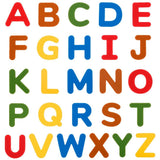 26 Pcs Wooden Fridge Magnets Set, Flexible Magnetic Letter Decor Stickers, Waterproof And Simple V1369-AZ3-W-12133