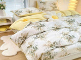 4-Piece Tropical Jungle Printed Soft-Touch Brushed Bedding Set for 1.5M Bed 175 x 220 CM Duvet V888-ELOSUNG49423