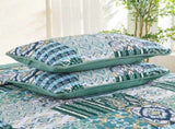 Exquisite Regal Purple 3 Pc Bedspread & Pillow Cover Set V745-MAC090438Q13U
