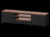 Levede TV Stand Cabinet Entertainment Unit Stand 140cm 5 Drawers Storage Shelves TA1038-AU
