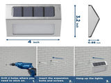 12pc Solar Lights for Outside, Solar Deck Lights Outdoor, Waterproof Fence Solar Lights for Fence, V1370-AZ4-05014