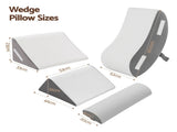 Giselle 4PCS Orthopedic Bed Wedge Pillow Set Anti-Slip Velcro System For Sleeping, 30D Gel Memory PILLOW-WDG-PILE-GY