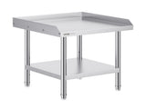Stainless Steel Work Table, 24 x 24 x 26 Inch Commercial Food Prep Worktable, 3-Sided Backsplash V952-CFBXGGZTSBT2DPGGMV0