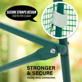 Garden Greenhouse Walk-In Shed 3.5x2x2M PE Apex V274-GN-GH352020T-GN