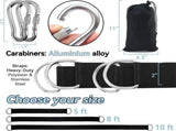 10ft Industrial-Grade Tree Hanging Straps 5500lb Max Capacity, Complete Kit with Swivel Hook & V1107-CS-QQBD10