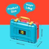 DEVASO Carrying Case for Nintendo Switch OLED Case, Professional Safe Hard-Red & Blue V413-1120486-RB