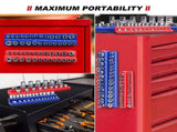 3PCS 1/4" 3/8" 1/2" Black Metric Magnetic Socket Organizer Storage Holder Trays Single size V1097-TTJ-0020
