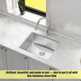600x450mm Handmade 1.5mm 16 Gauge Stainless Steel Kitchen Laundry Sink with Waste V63-846391