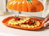 Halloween Pumpkin Ceramic Butter Dish With Lid Seasonal Tabletop Storage Container For Kitchen V1369-AZ3-W-14961