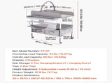 Baby Changing Table, Foldable Diaper Change Station with 2 Fabric Drawers, Side Basket & Hanging V952-ZDNBTQHSHXWD5L2KV001V0