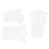 300PCS Cable Ties Multi Size Long Zip Ties for Home Office Garden Fastener SuppliesWhite V1294-YM0718-3117200193712