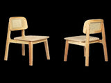 Levede 6x Rattan Dining Chair Wooden Kitchen Chair CH1145-2-NTX3