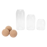 3Set Round Sealed Cans Transparent Storage Box Tea Set Storage Container for Kitchen Home V1294-YM0901-3118210083511